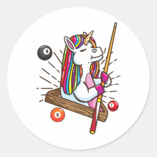 Adesivo Billiard Unicorn Piscina de Cavalo de Trabalho Shi