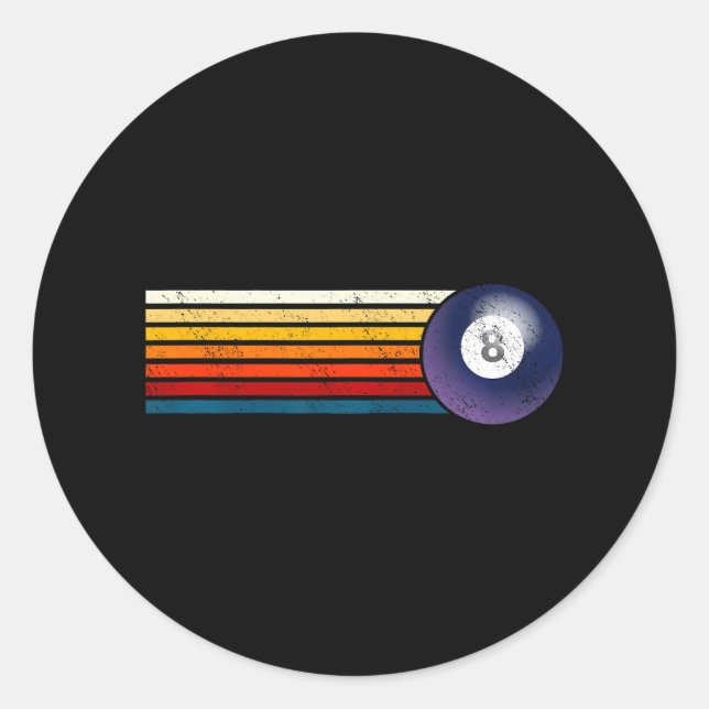 Adesivo Billiards Ball Oito Pirâmide de Mesa de Piscina (Frente)