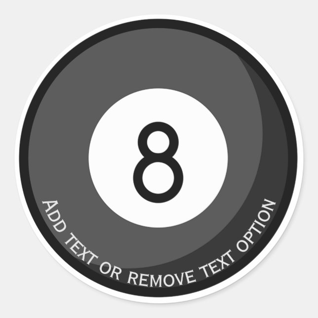 Adesivo Billiards Eight Ball (Frente)