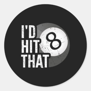 Adesivo Billiards Engraçado Id Atingiu O Jogador Da Piscin