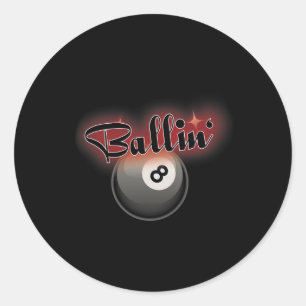 Adesivo Billiards Piscina 8 Ball S