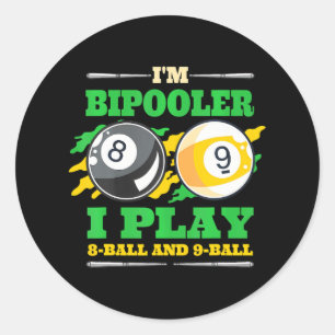 Adesivo Billiards Piscina Billiards Eu Sou Bipooler 9 Ball