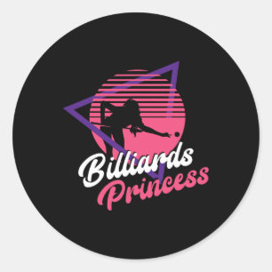 Adesivo Billiards Piscina Player Ball Girl Retro Vintage B
