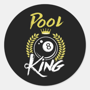 Adesivo Billiards Piscina Rei Shirt Engraçado Billiards Es