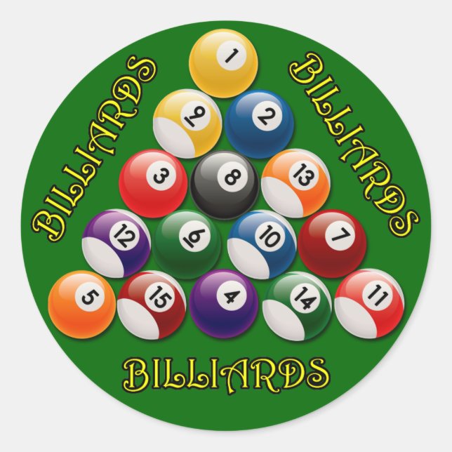 ADESIVO BILLIARDS RACK (Frente)