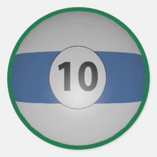 Adesivo Billiards Ten Ball