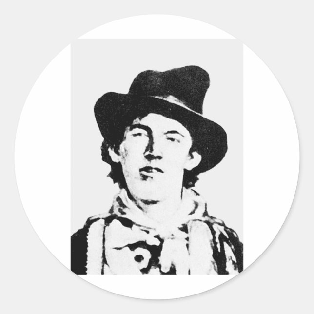 Adesivo Billy The Kid ~ William H. Bonney / Outlaw (Frente)