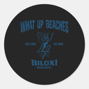 Adesivo Biloxi Mississípi Senhora Funny Vintage - Ensina