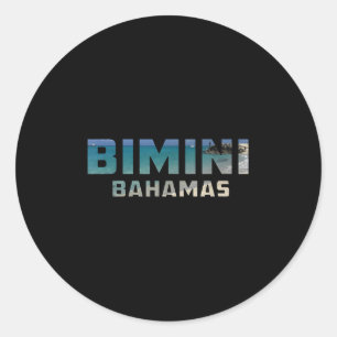 Adesivo Bimini Bahamas — praia tropical