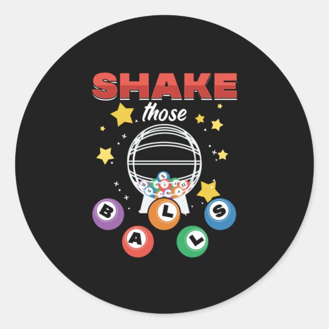 Adesivo Bingo Balls Jogo Jogo Jogo Jogo Jogo Jogo Presente (Frente)