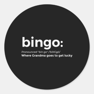 Adesivo Bingo For Grandma Bingo