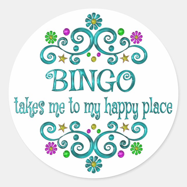 Adesivo Bingo Happy Place (Frente)