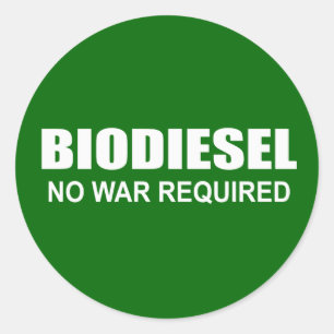 Adesivo Biodiesel: Sem guerra exigido