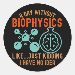 Adesivo Biofísica Engraçada, Eu Amo Biofísica3