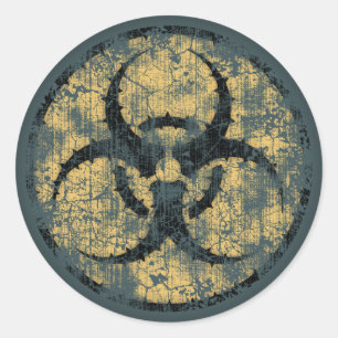 Adesivo Biohazard - círculo - dist