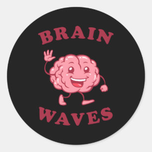 Adesivo Biologia da ciência das ondas cerebrais