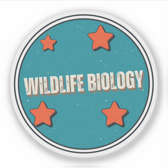 Adesivo Biologia da Vida Selvagem (Frente)