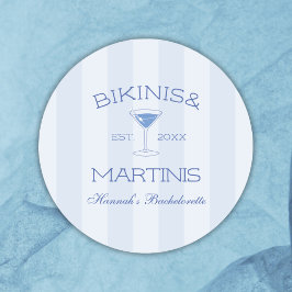Adesivo Biquínis e Martinis Festa de Despedida de Solteira