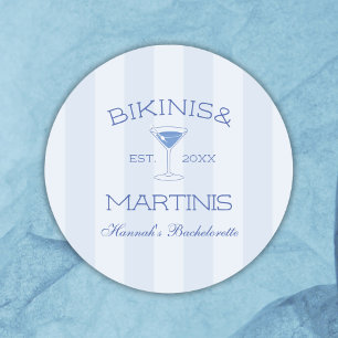 Adesivo Biquínis e Martinis Festa de Despedida de Solteira