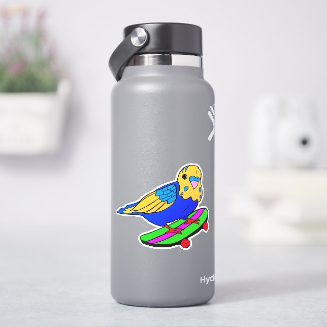 Adesivo Bird Budget Skateboard 4" Kiss Cut Vinyl Sticker (HidroFlask)