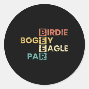 Adesivo Birdie Bogey Eagle Par Beer Engraçado Jogador de G