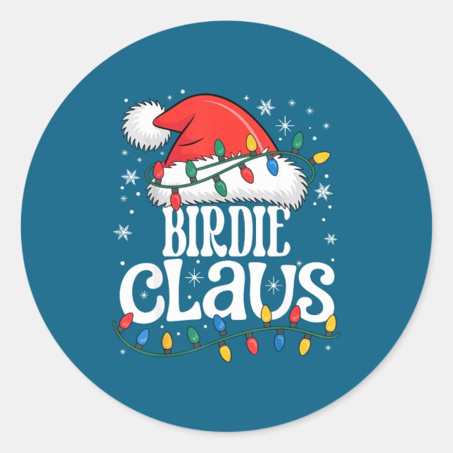 Adesivo Birdie Claus Funny Xmas Christmas Grandma Holiday  (Frente)