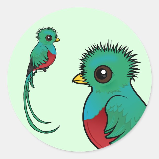 Adesivo Birdorable Resplendent Quetzal (Frente)