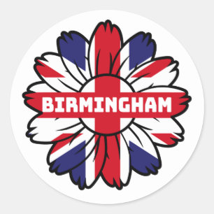 Adesivo Birmingham Union Jack Sunflower British Pride