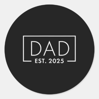 Adesivo Birth Gift Co. Funny 1rua Time Pai Est 2025 Novo p