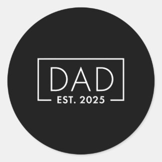Adesivo Birth Gift Co. Funny 1rua Time Pai Est 2025 Novo p
