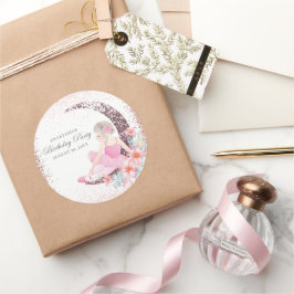 Adesivo Birthday Ballerina Moon Personaliza Luxo