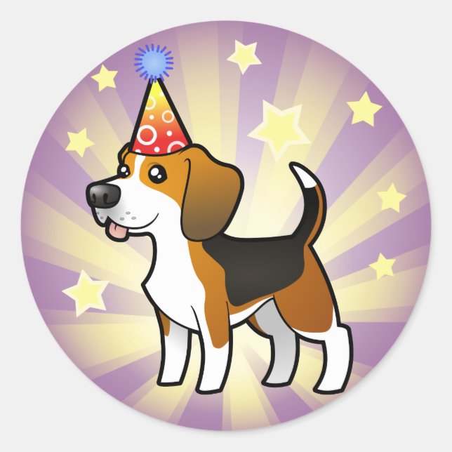 Adesivo Birthday Beagle (Frente)