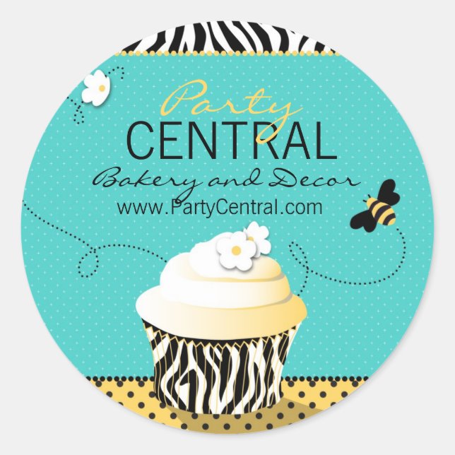 Adesivo Birthday Bee Business Sticker (Frente)