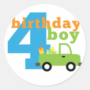 Adesivo Birthday Boy Truck 4