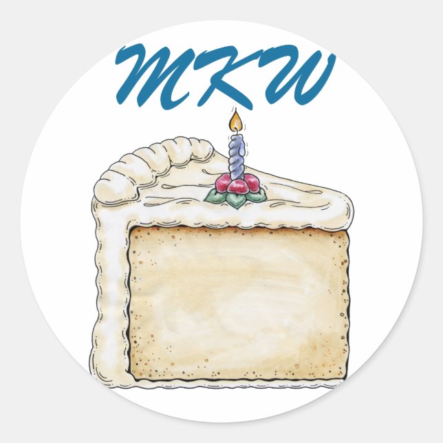 Adesivo Birthday Cake Sticker - SRF (Frente)