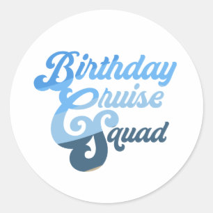Adesivo Birthday Cruise Squad
