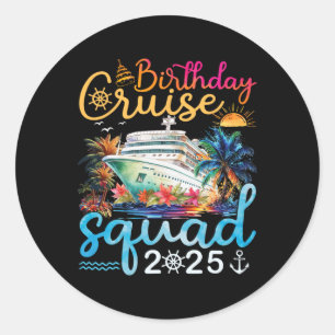 Adesivo Birthday Cruise Squad 2025 Cruise Festa de anivers