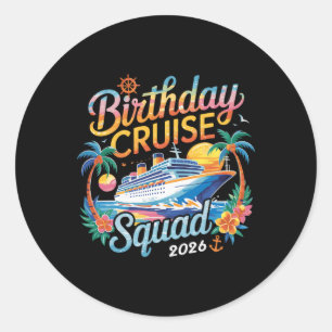 Adesivo Birthday Cruise Squad 2026 Family Cruise Vacation