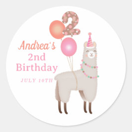 Adesivo Birthday Llama