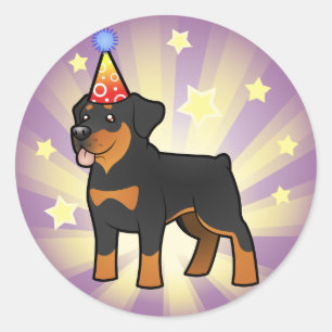Adesivo Birthday Rottweiler