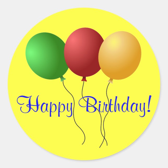 Adesivo Birthday Sticker (Frente)