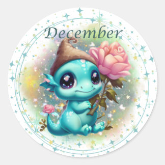 Adesivo Birthstone Dezembro Turquoise Dragon Sticker
