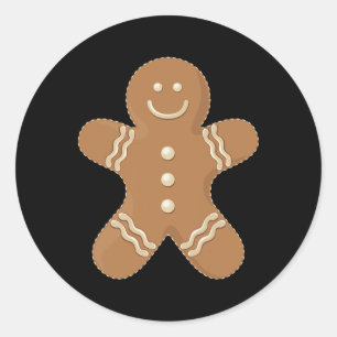 Adesivo Biscoito de Gingerpão Cookie Biscuit Comida de div