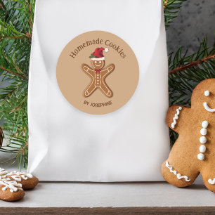 Adesivo Biscoito de Natal de Gengibre - Biscoitos Caseiros