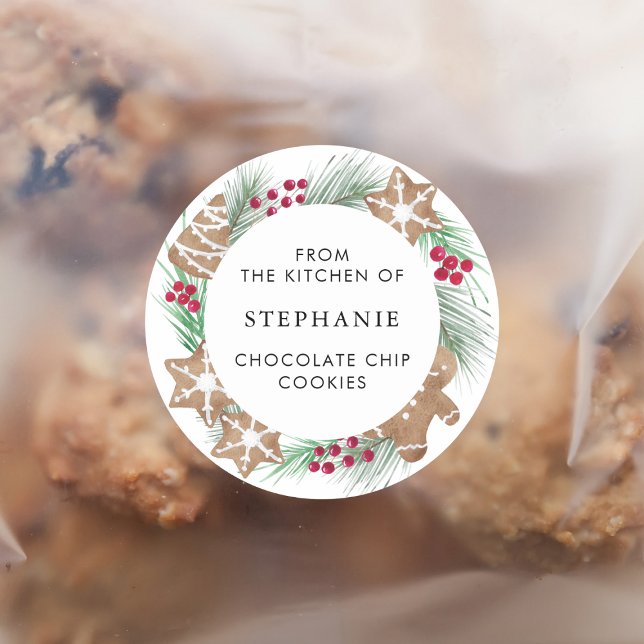 Adesivo Biscoito de Natal Personalizado  (Criador carregado)