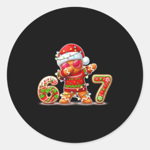 Adesivo Biscoito de Natal Seis Sete 67 Sorvete Gotejamento