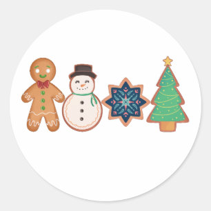 Adesivo Biscoito de Pão de Natal