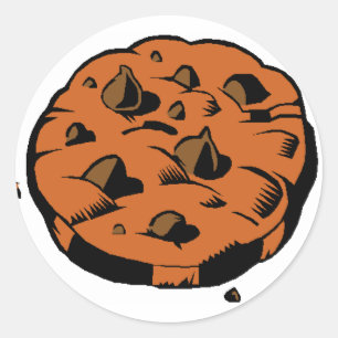 Adesivo biscoito dos desenhos animados