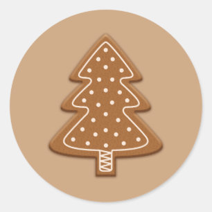 Adesivo Biscoito em forma de árvore de Natal de gengibre