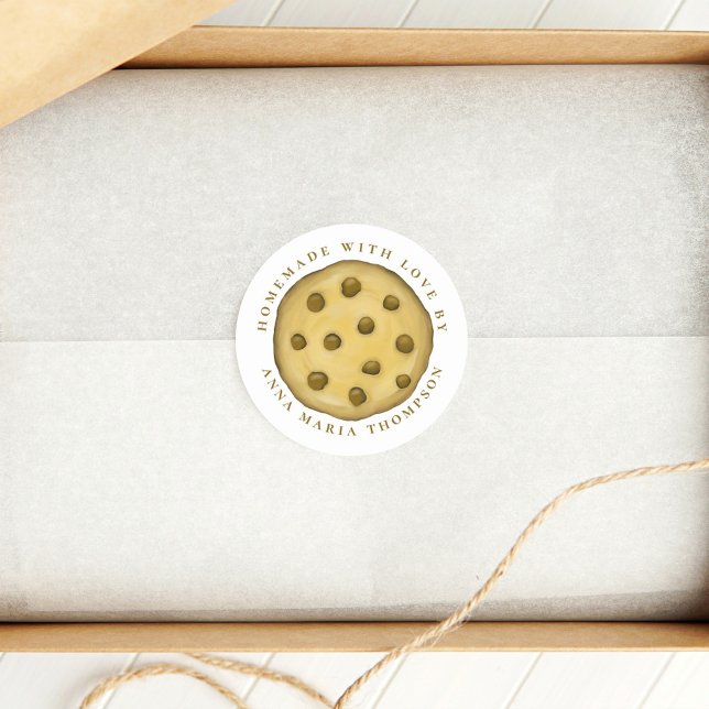 Adesivo Biscoito Fofo Caprichoso Caseiro com Amor  (Criador carregado)